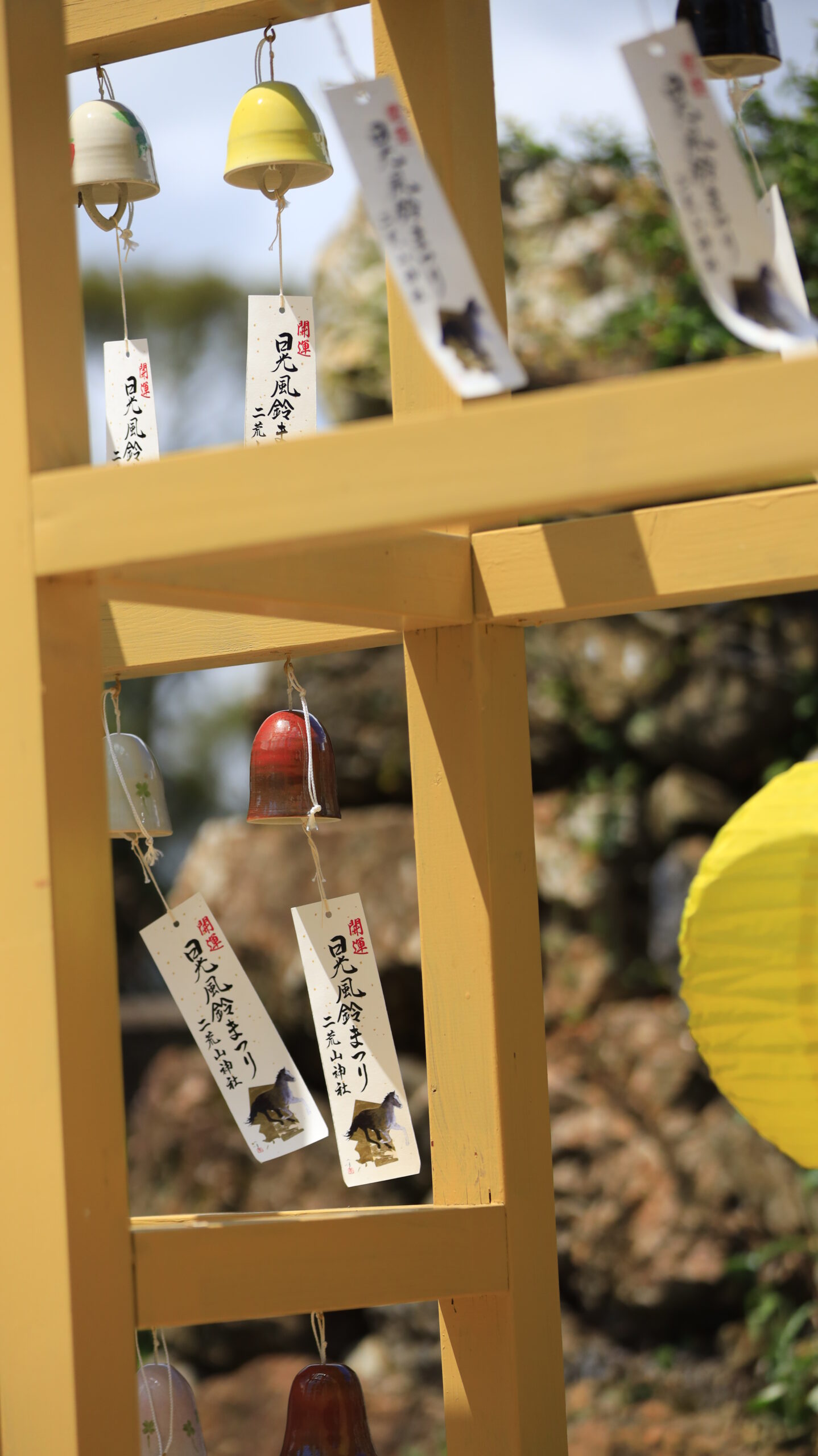 唐沢山神社で二荒山神社より応援に来ていた風鈴